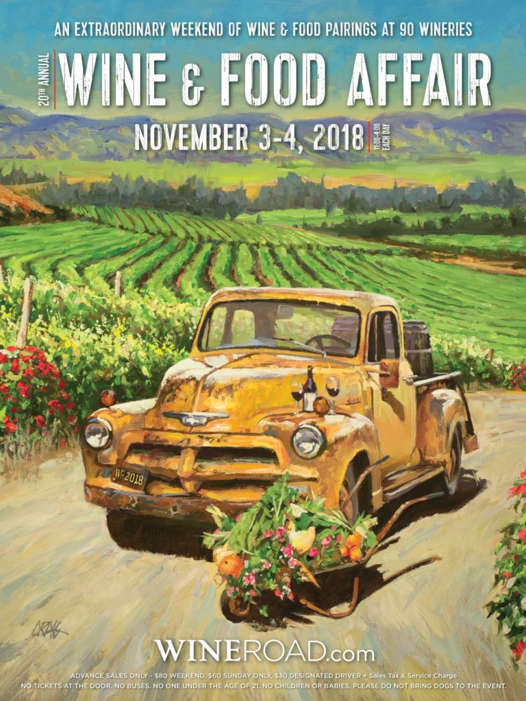 Wine & Food Affair 2018 20th Annual poster