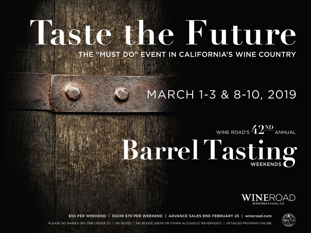 Poster Barrel Tasting 2019 Wine Road