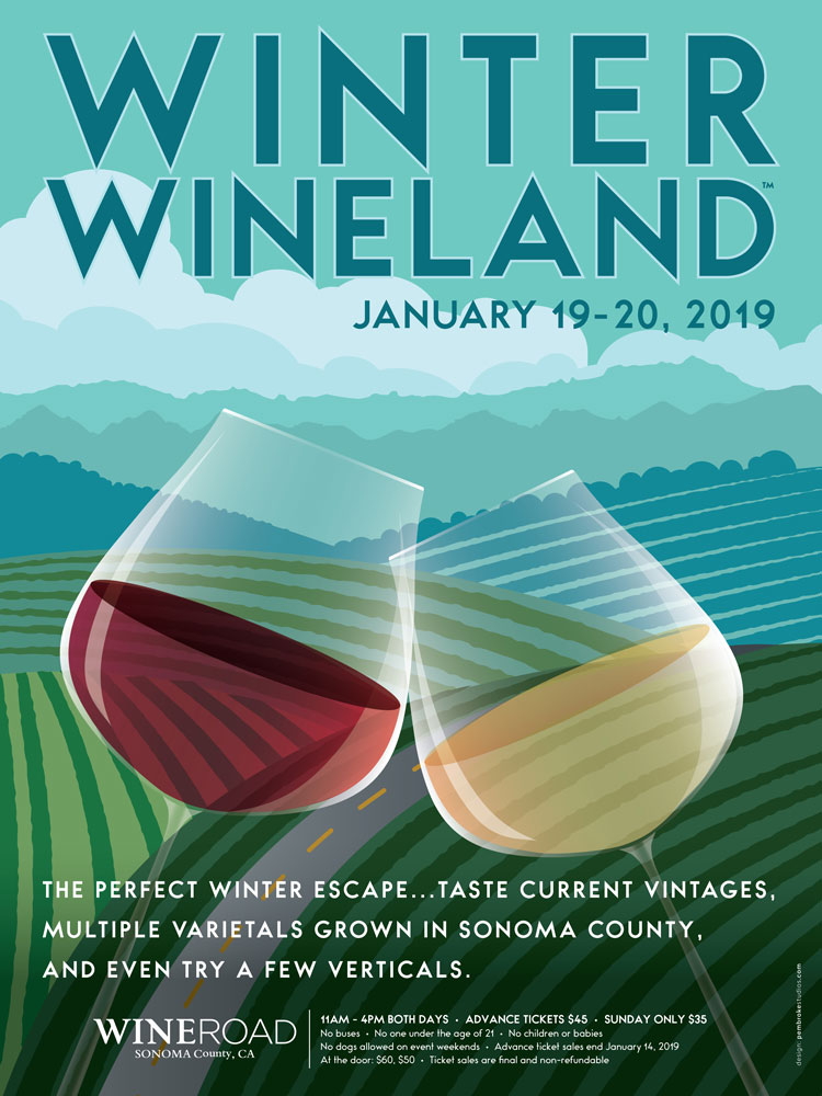 Poster Winter WINEland 2019 Wine Road