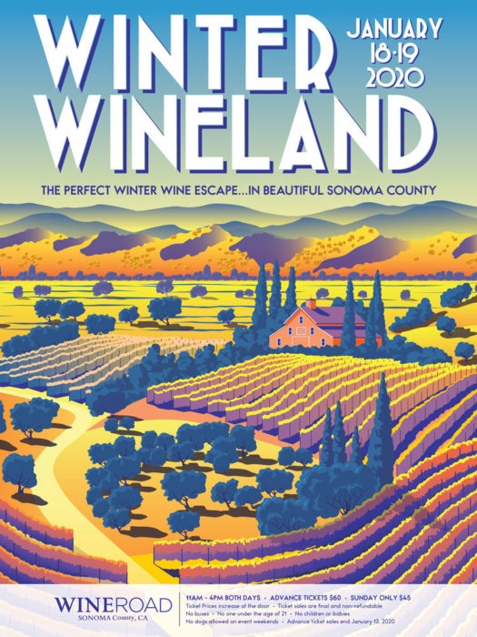 Poster Winter WINEland 2020 Wine Road